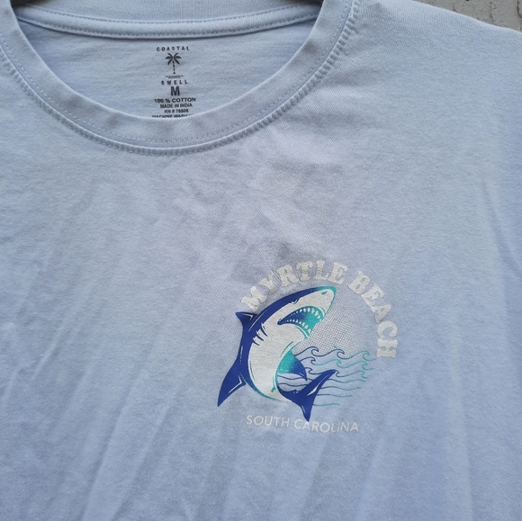 Coastal Swell Myrtle Beach South Carolina Short Sleeve Graphic Tee Size Medium - Picture 2 of 4